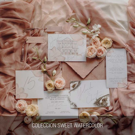 Coleccion Sweet Watercolor, detalles de boda unicos