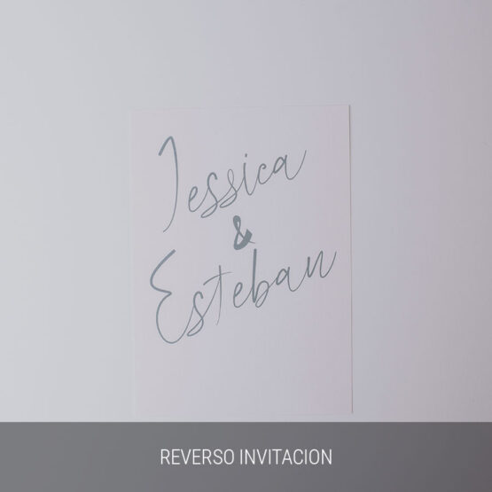 Reverso invitación Weddingland