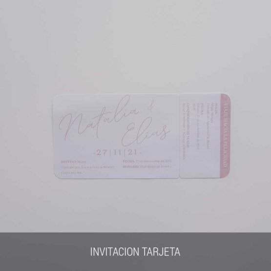 Invitación de boda viajera, tarjeta boarding pass